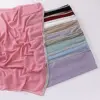 Bling Rhinestone Bubble Chiffon Hijab Shawl Solid Color Veil Beach Sunscreen Headscarf Outdoor Windproof Head Wrap 3