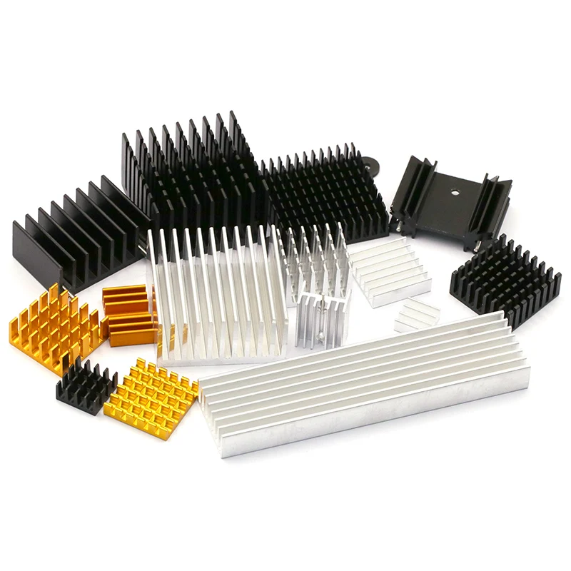 Aluminum Heatsink For Electronic IC Chip RAM MOS Dynatron Raspberry Pi Cooling With Thermal Conductive Tape