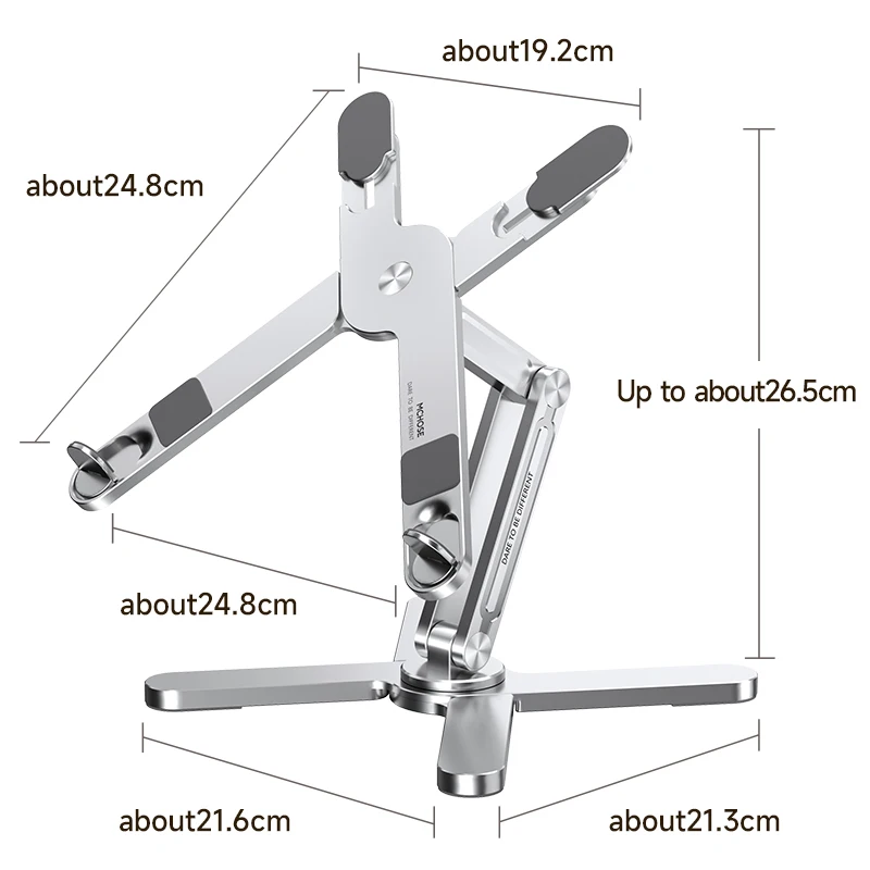 MC N86 Laptop Stand 360&deg;Rotating Portable Notebook Bracket Heat Dissipation Folding Aluminum Holder Suitable For Macbook Air Pro