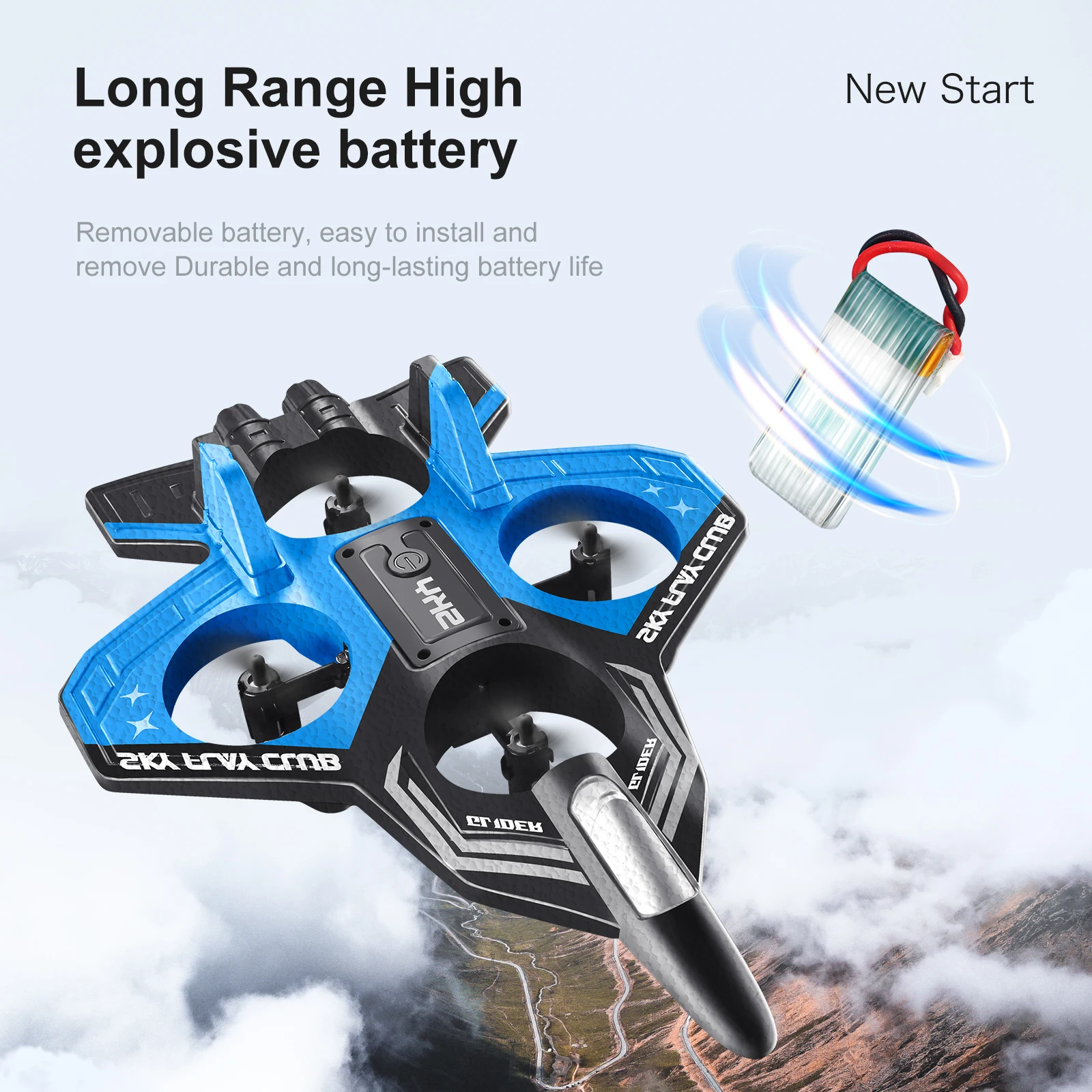 New remote-controlled glider, gravity sensing stunt foam aircraft, dazzling lights, rechargeable anti-drop drone, children's toy