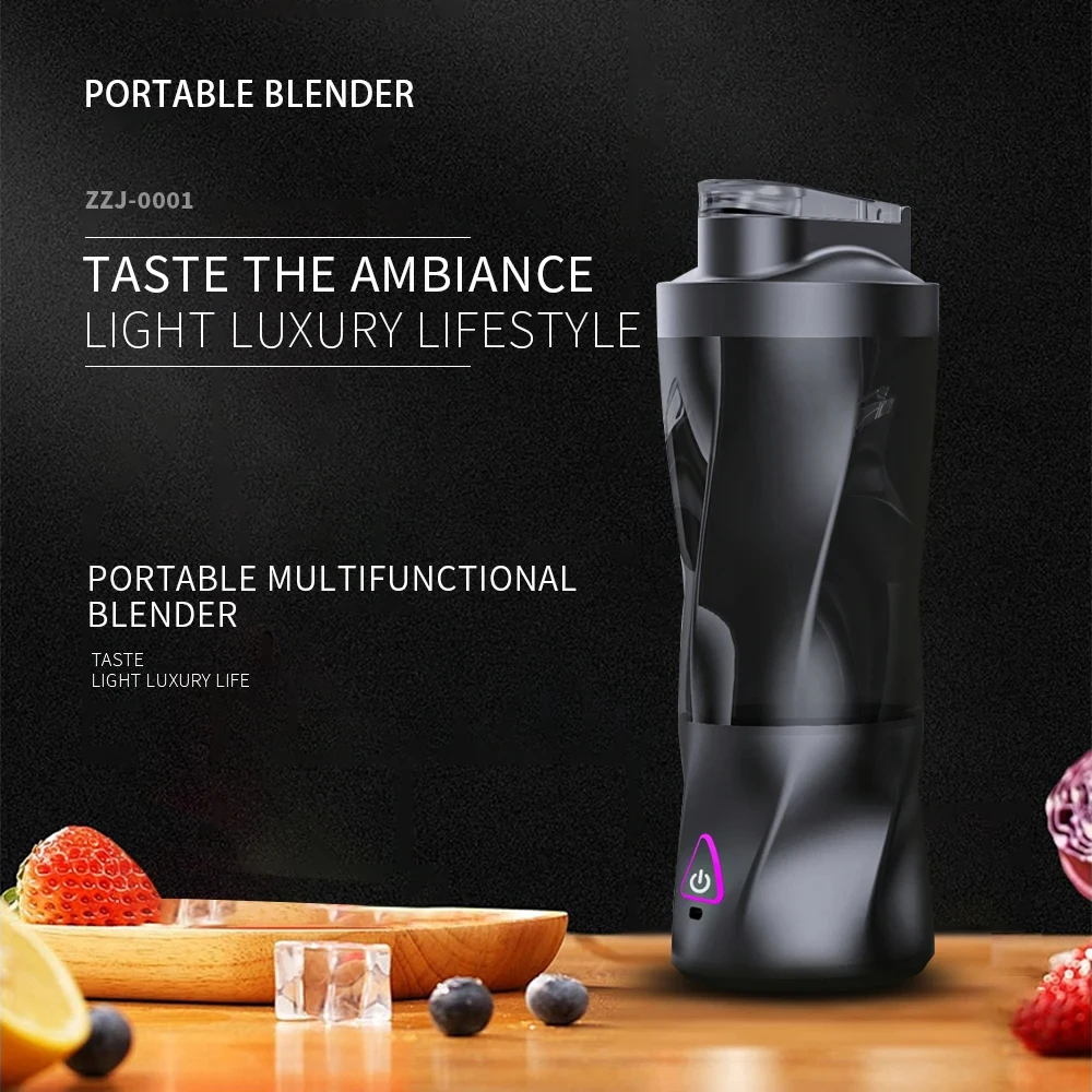 Electric Portable Juicer Fresh Fruit Mixer 700ML Multifunctional USB Rechargeable Shakes Smoothie Blender Outdoor Mixing Cup