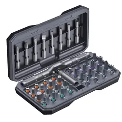 Premium 42 - in - 1 Multi - Function Ratchet Screwdriver Set with T - Handle for Versatile Repair Tasks (42 in 1)
