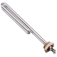 DERNORD 1kw 2kw 3kw 4kw 5kw 1 "BSP U Type AC élément chauffant électrique pliable 220V bride en laiton chauffe-eau par Immersion 2