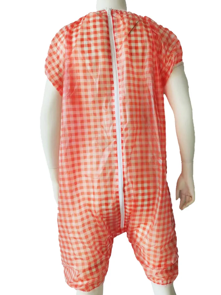 Unisex adult baby transparent ultra soft TPU jumpsuit TPU007-5