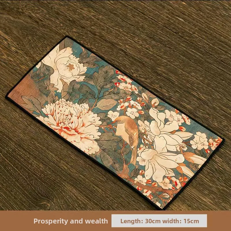 High-grade tea cloth absorbent thickened suede towel coffee table tablecloth zen rag pad tea table accessories