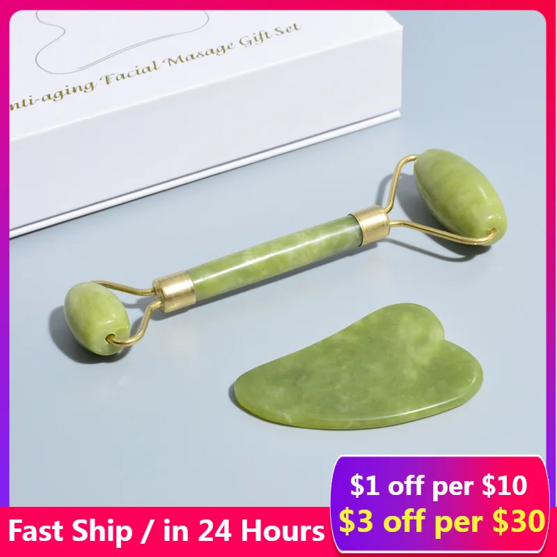 

Jade Roller Guasha Natural Massager For Face Gouache Scraper For Face Massager Scraper For Face Microniddle Roller Face Gua Sha