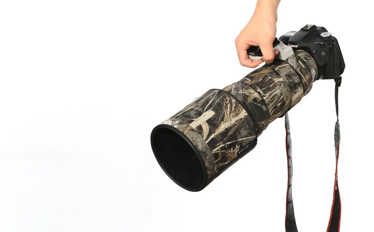 롤란프로 캐논 EF 300mm f/2.8 L IS II USM 렌즈 코트 레인커버 렌즈 보호 슬리브 총기 케이스 카메라 렌즈 커버 카모플라주