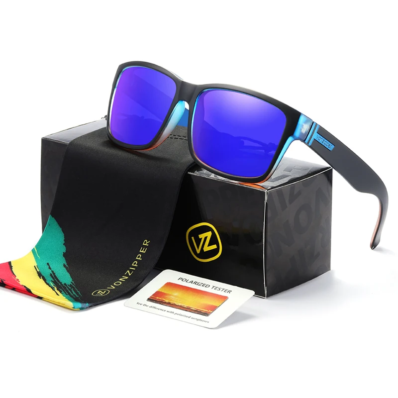 VZ-VONZIPPER-Brand-ELMORE-Men-Polarized-Sunglasses-Square-Sun-Glasses ...