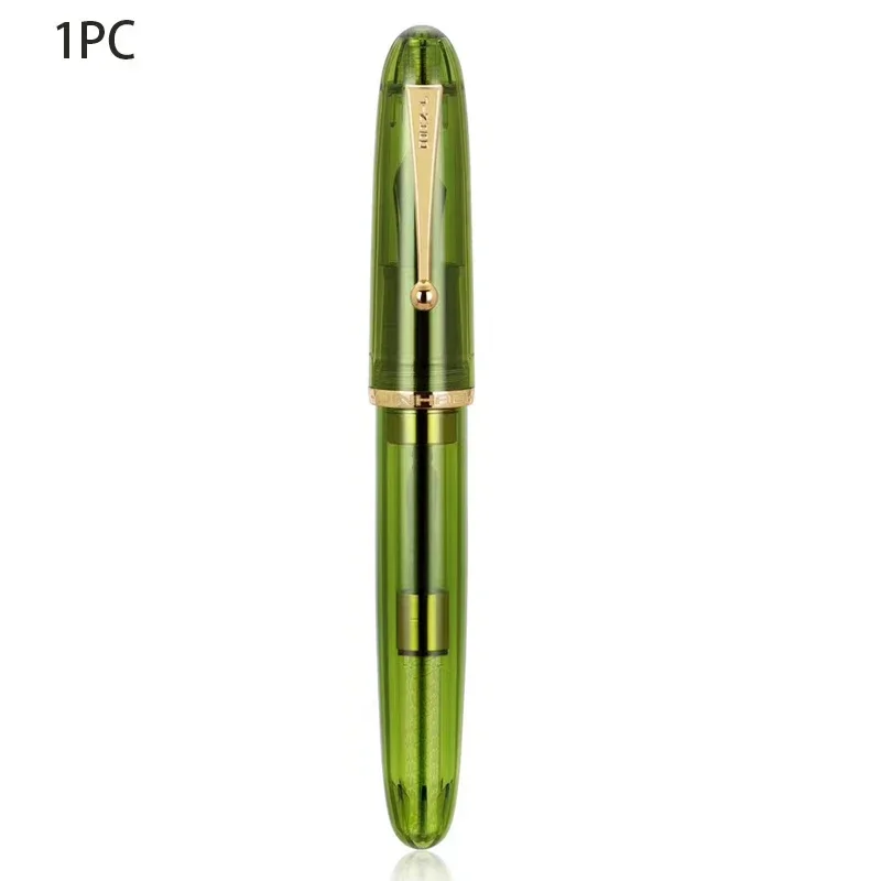 Acrylic Transparent Fountain Pen with High-Capacity Ink Converter