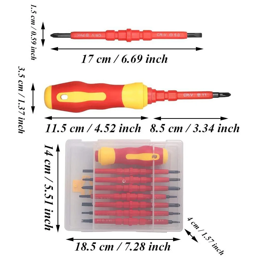 

Набор отверток 8 шт., для ремонта электроизоляции, T10/T15/T20/T25/PH0/PH1/PH2