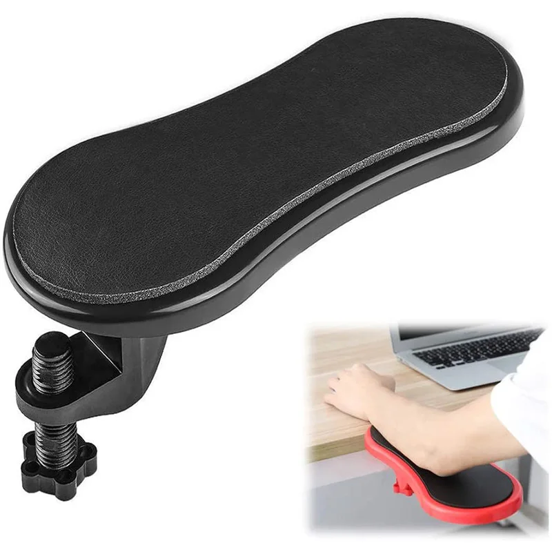 Adjustable Ergonomic Desk Arm Rest with Rotating Mouse Pad Holder