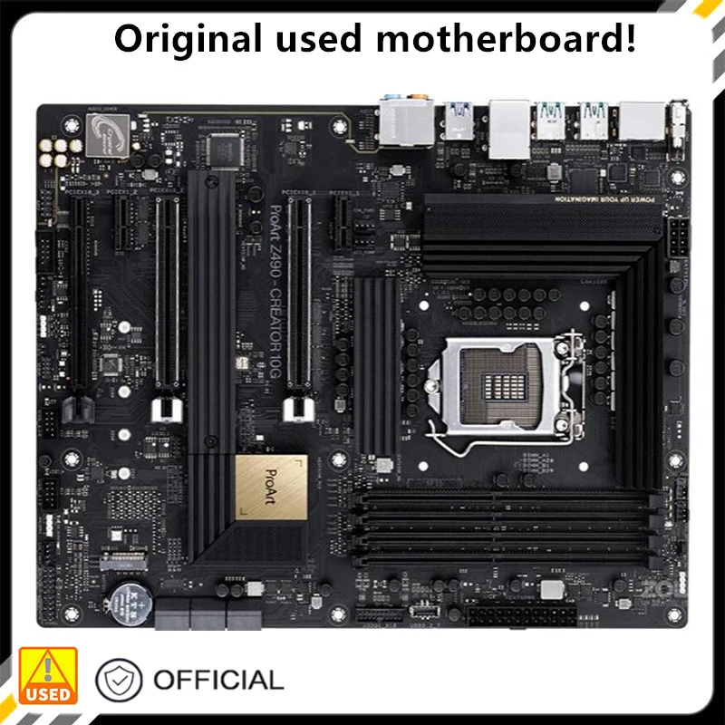 

Для ProArt Z490-Creator 10G оригинальный б/у Настольный Intel Z490 128 ГБ DDR4 материнская плата LGA 1200 i7/i5/i3 USB3.0 SATA3