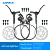 TANKE MT200 Bike Hydraulic Disc Brake MTB Brake BL BR 800/1600mm Bicycle Brake 2 Piston 3 Finger Steel Lever Bike Parts Upgrade 7