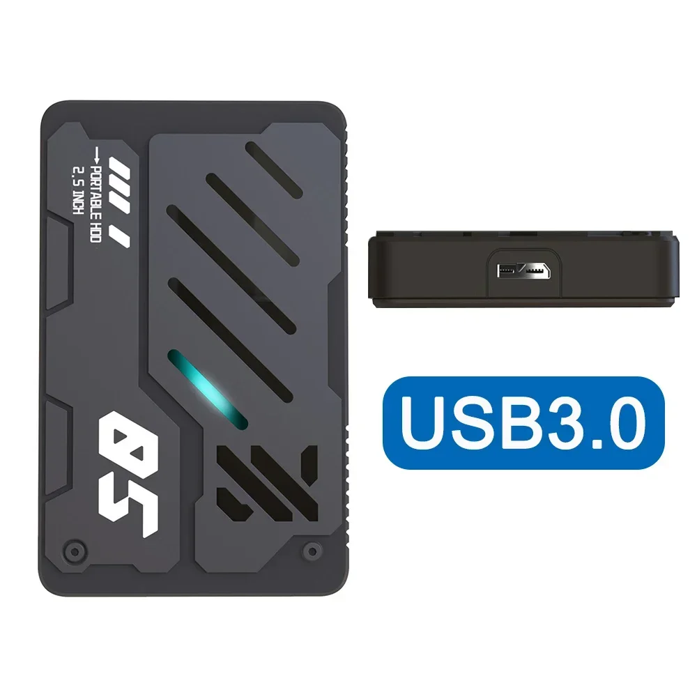 Зовнішній жорсткий диск 2.5 HDD 1TB 750GB 500GB 320GB 250GB 160GB Type-C USB3.0 Жорсткий диск 1TB Style RGB Expansion Storage для ноутбука Mac PC