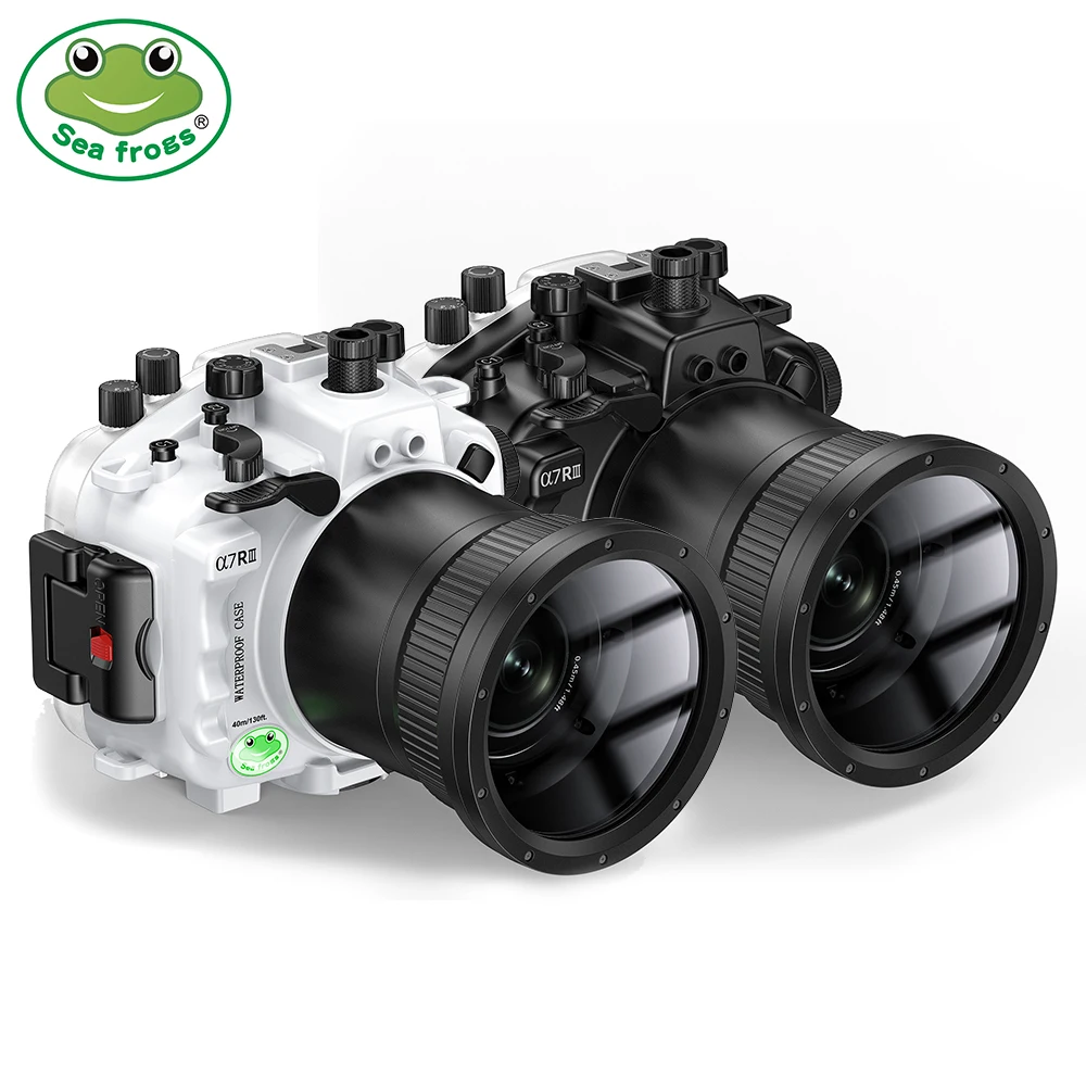 Seafrogs 스쿠버 다이빙 카메라 케이스 커버  A7 R III FE 90 2.8G 렌즈 수중 방수 하우징 사진 액세서리