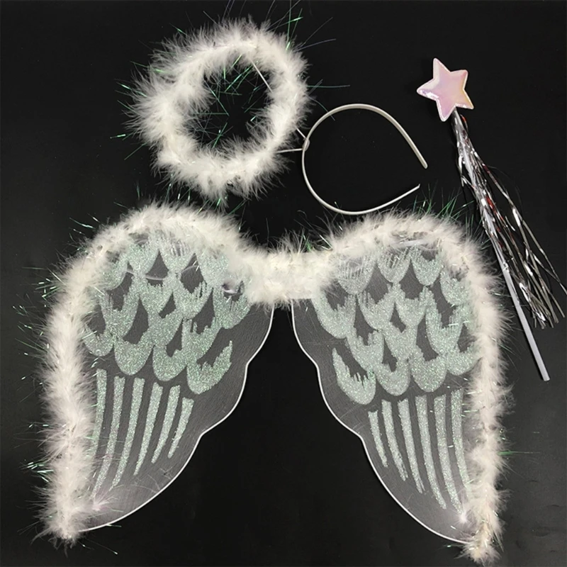 

Angel Costume Angel Wing Costume Angel Haloheadband And Wing Kids Fairy Costume Fairy Wing Princess Costume Fairy Wand