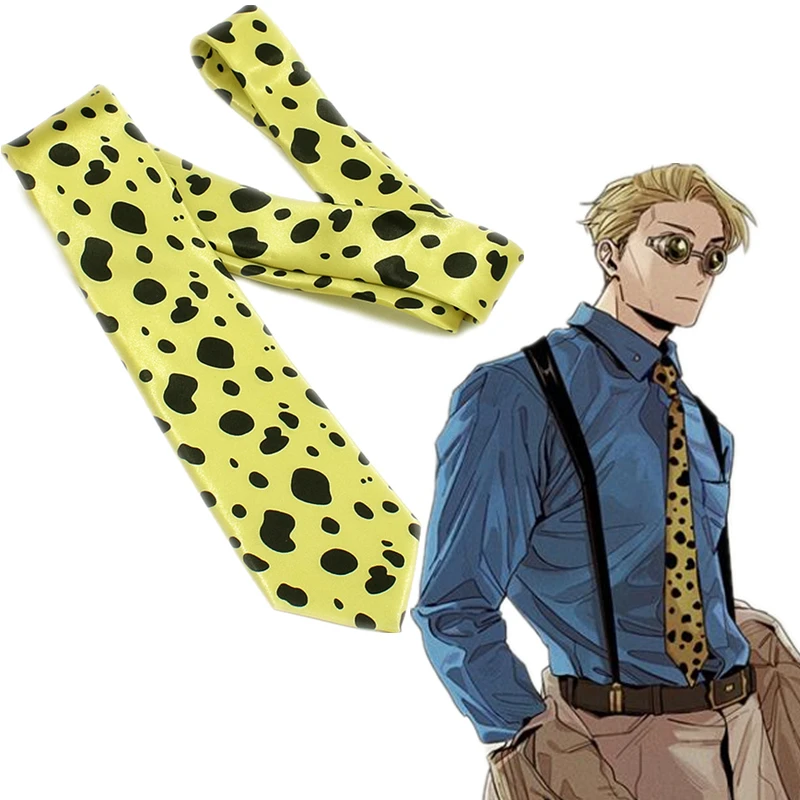 

Anime Jujutsu Kaisen Ties Kento Nanami Cosplay Necktie Unisex Costume Shirt Neck Tie Accessories Prop Cravat Gift