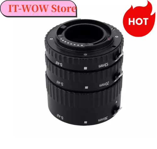 

Meike S-AF-B Auto Focus Macro Extension Tube adapter Ring Plastic for Sony Alpha A57 A77 A200 A300 A330 A350 A500 A550 A850 A900