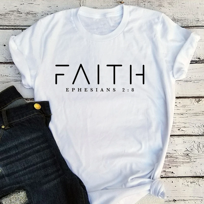 Faith Tshirt Harajuku Bible Verse Women Clothing Waymaker Tee Bible Quote Tops Gothic Christian Shirt