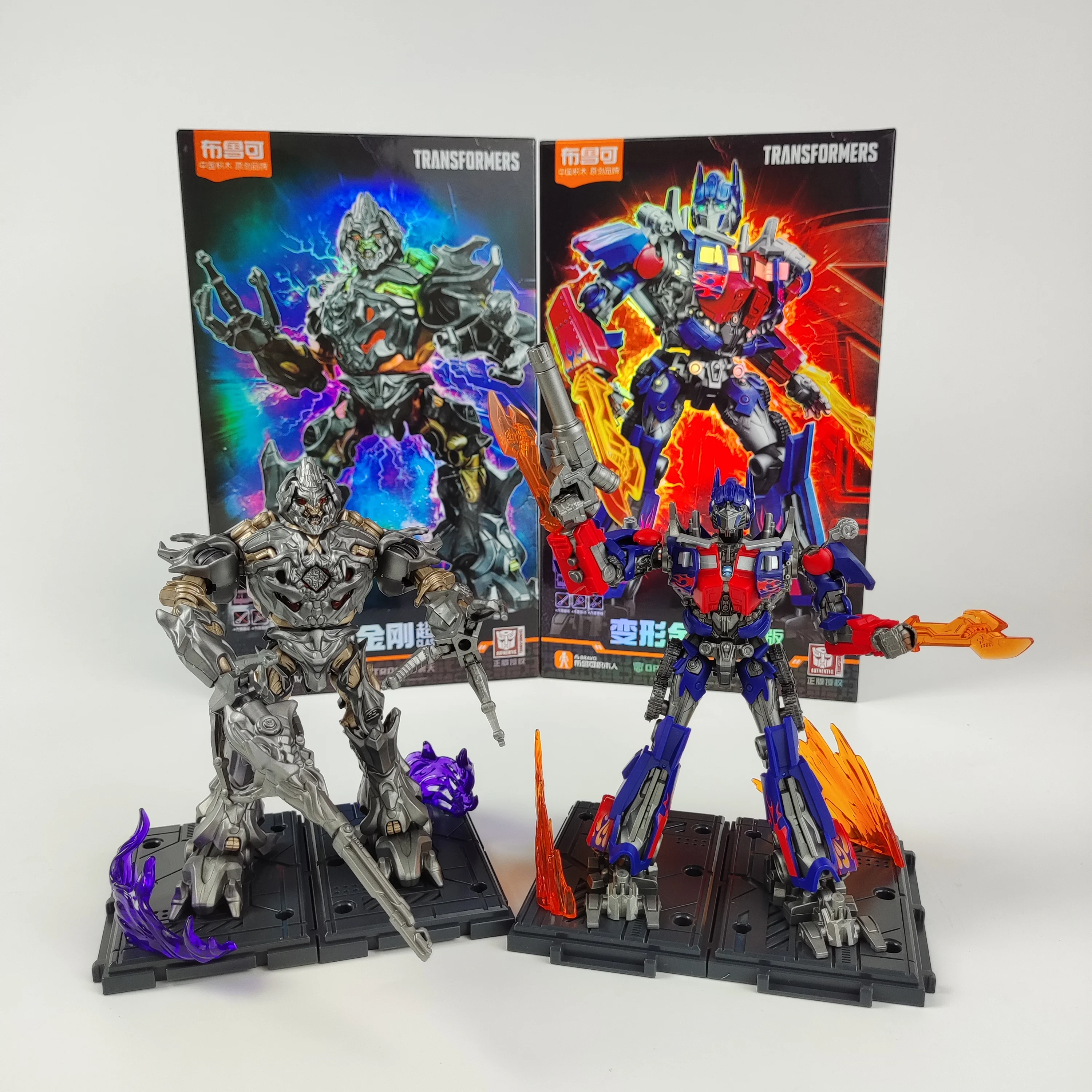 트랜스포머 옵티머스 프라임 빌딩 블록, 메가트론 LED 라이트 액션 피규어, 애니메이션 영화, 어린이 변형 장난감 - AliExpress
