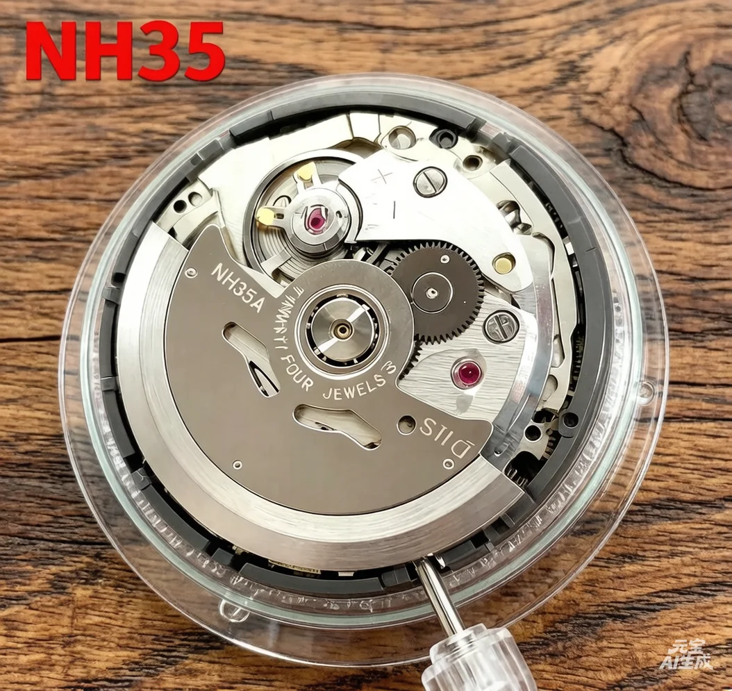 일본 NH35 오토매틱 무브먼트 고정밀 24석 모드 시계 교체용 NH35A 날짜 표시 위치 3시 방향