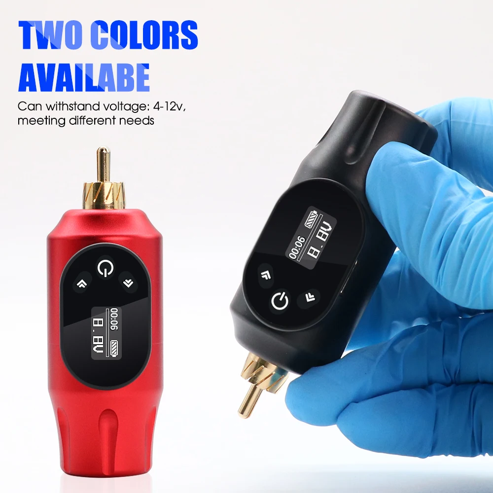 Professional Wireless Tattoo Power Supply 2000mHa Rechargeable Mini Portable Tattoo Battery RCA Jack For Rotary Machine tattoo power supply tattoo battery pack