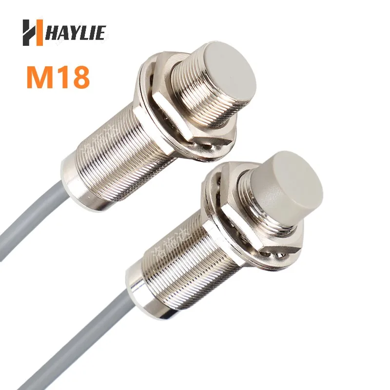 

18mm M18 Proximity Inductive Sensor Switch DC 3 Wires NPN NO 12V - 30V 5mm 8mm 12mm 16mm 20mm Detect Distance with CE