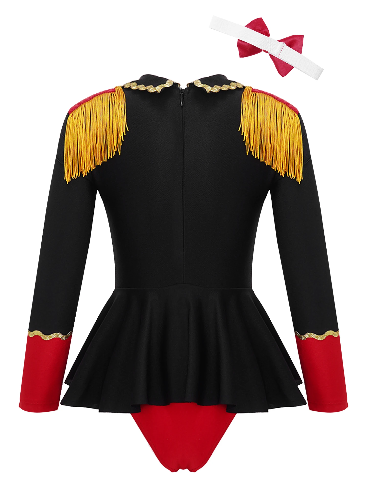 Kids Girls Circus Cosplay Jumpsuit with Tie cosplay costume