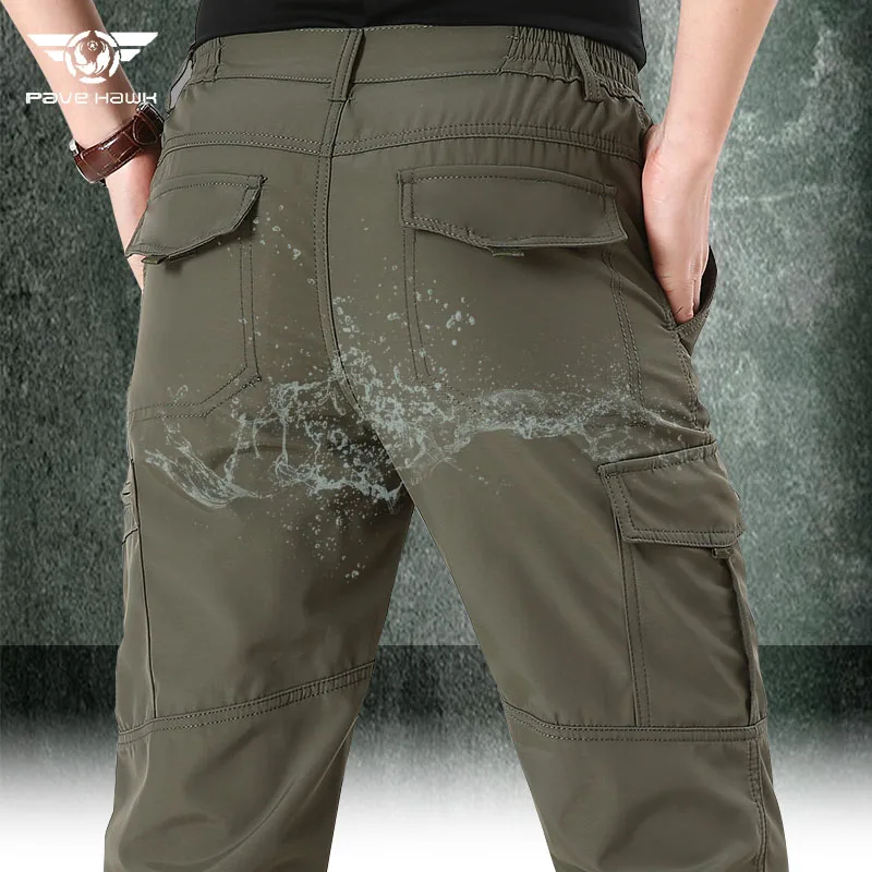 

Military Cargo Pants Men Summer Waterproof Breathable Army Tactical Trousers Men Quick Dry Casual Lightweight Mens Joggers Pants