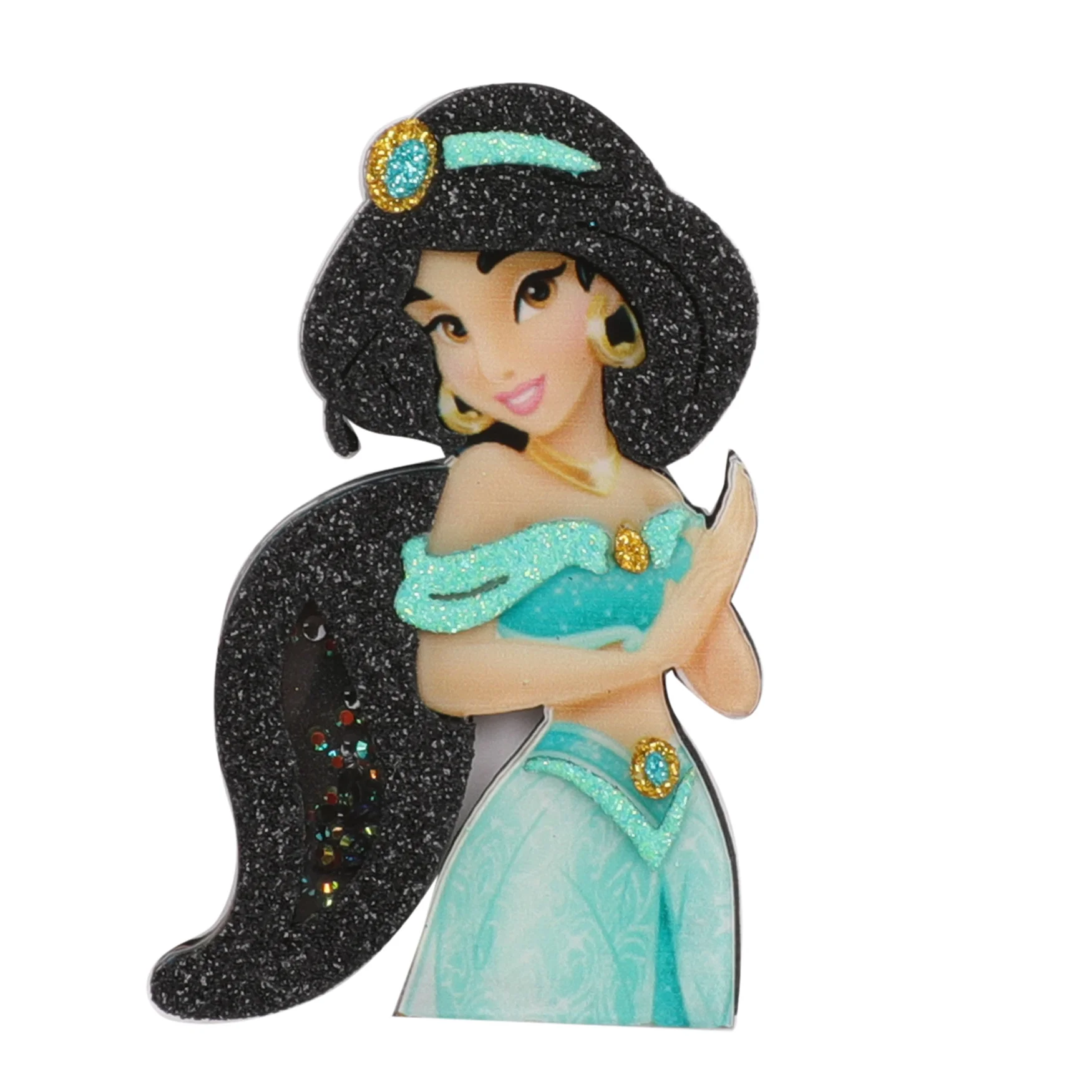 

5Pcs Princess quicksand shaker resin cabochon DIY material accessories