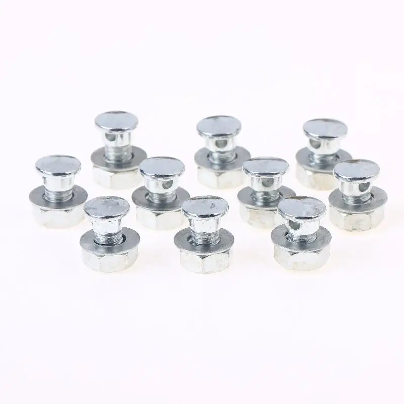 必須の自転車アクセサリー：鉄製自転車ブレーキビーンズ10個、ワイヤー固定用シルバー固定ネジ、長持ちするクランプ