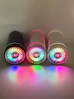 Humidificateur d'air de voiture sans fil, diffuseur Portable 300ML ou USB, brumisateur pour maison et chambre à coucher avec lumières colorées LED RGB 2