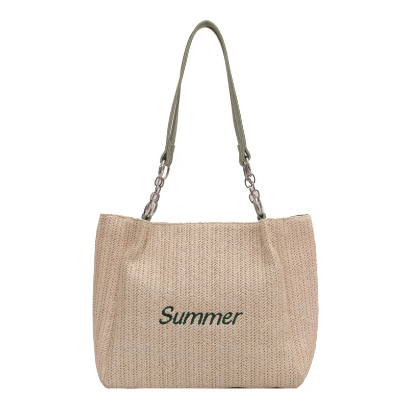 

Women's Shoulder Bag Large Capacity Straw Woven Tote Bag Casual Style Summer Beach Bag, Bali 2023