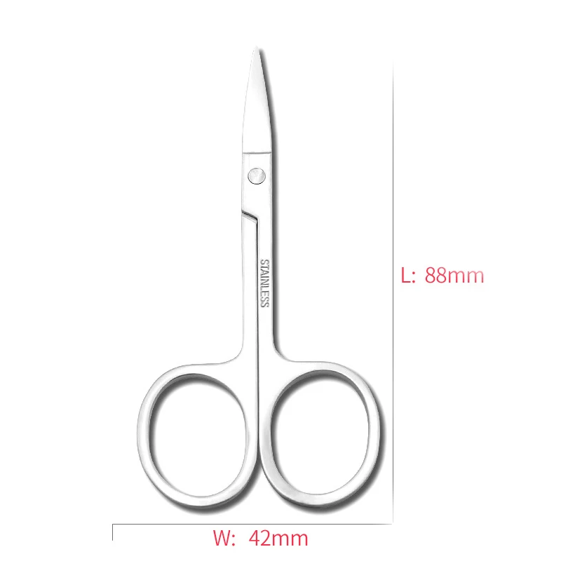 Nail Cutter Stainless Steel Eyebrow Trimmer Small Scissors Professional Manicure Sewing Nails Tools For Cuticle Oil Pedicure 5