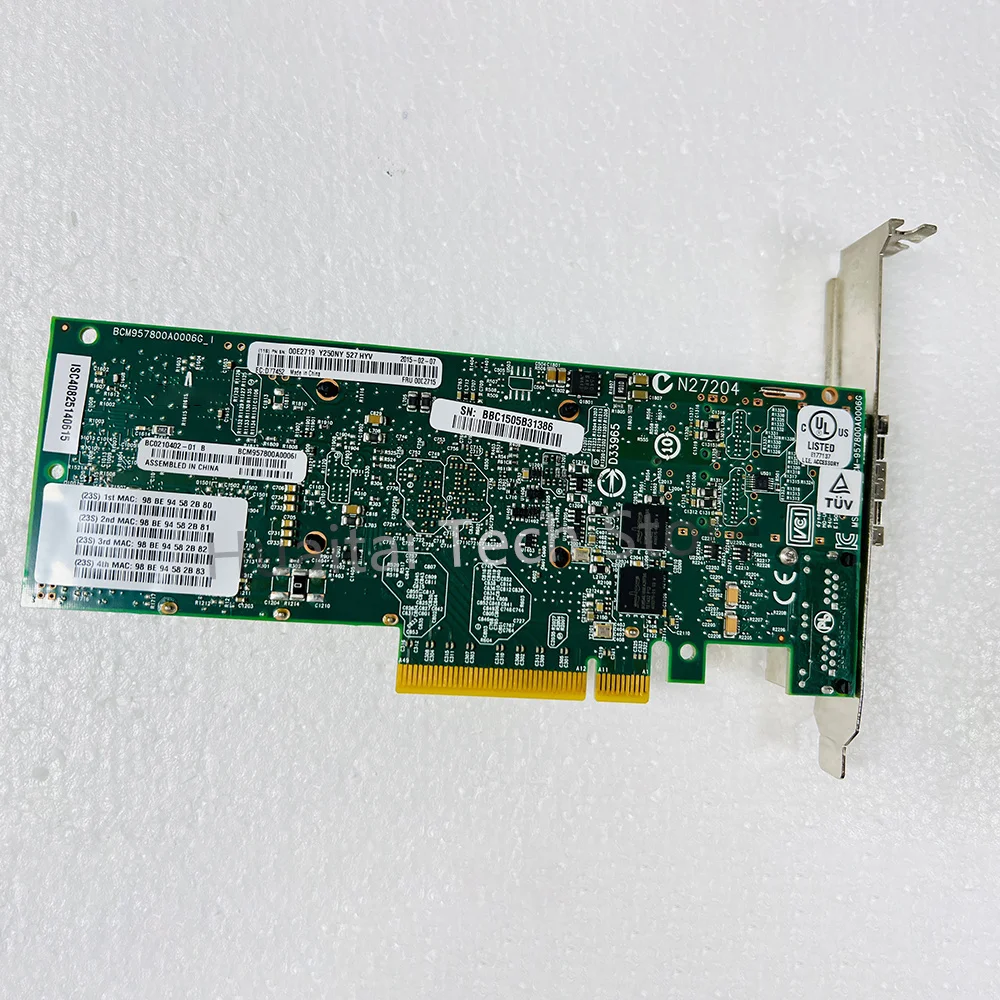 For IBM EN0S/EN0U PCIe3 4-port (10Gbx2+1GbEx2) network adapter 00E2715 00E2719 7 For IBM EN0S/EN0U PCIe3 4-port (10Gbx2+1GbEx2) network adapter 00E2715 00E2719 - Image 5