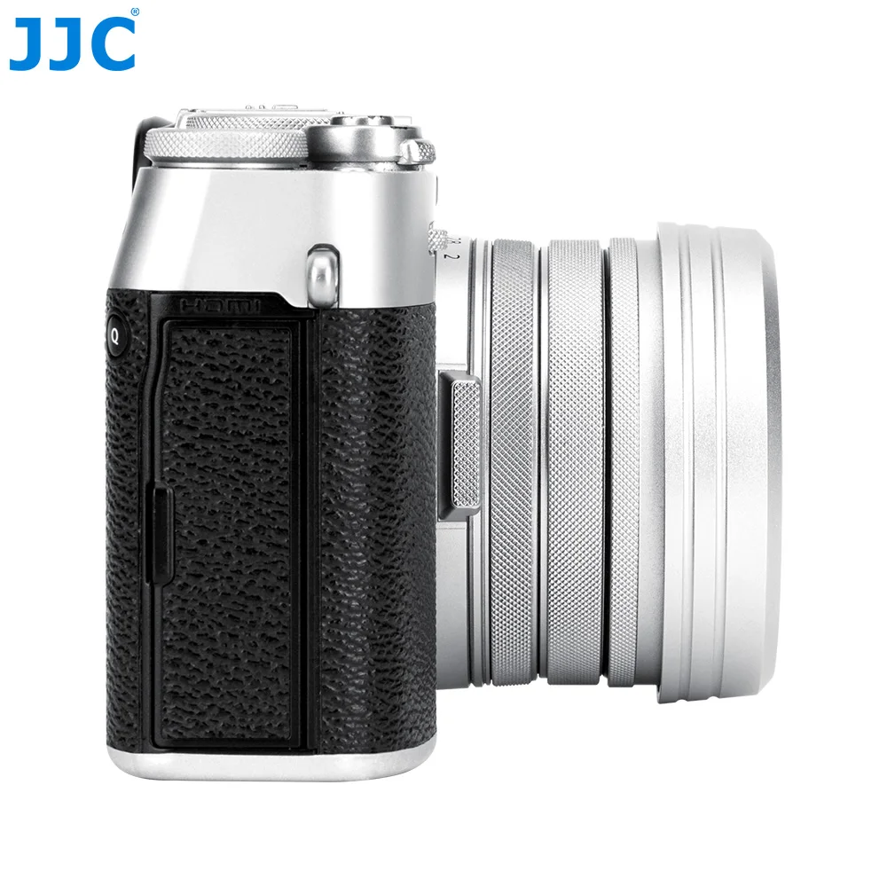 JJC Metall-Quadrat-Gegenlichtblende mit Adapterring für Fujifilm X100VI X100V Objektivschutz mit Objektivkappe – Detail 21