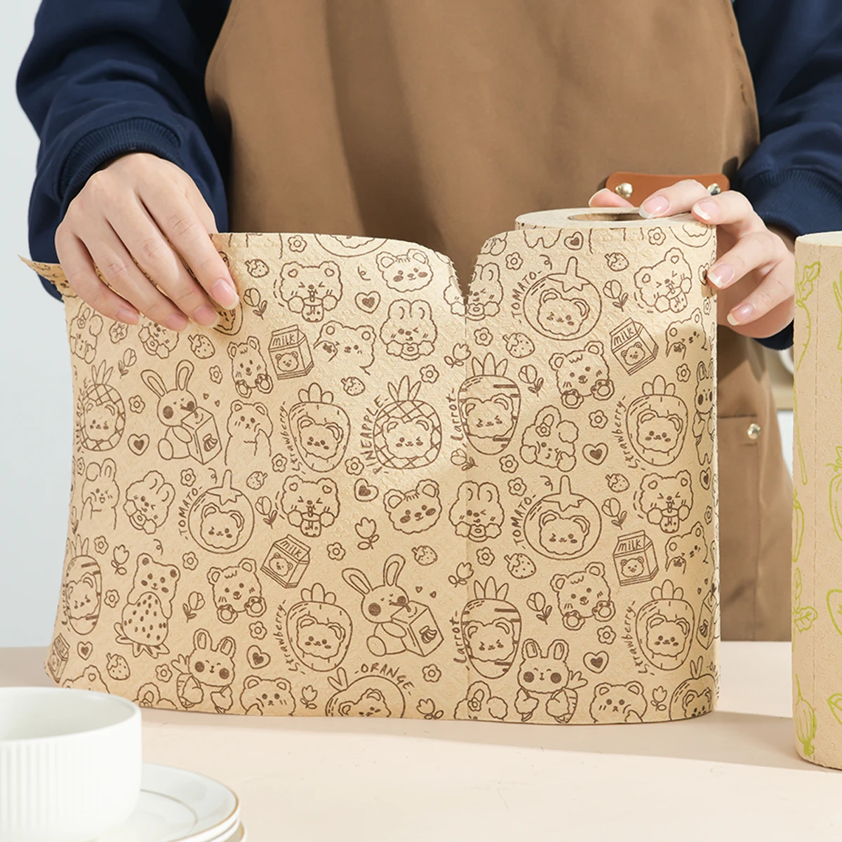 Multipurpose Lazy Cloth Bamboo Fiber Dishwashing Tissues Kitchen Dishwashing Cloth Reusable Cleaning Thickened Home Rag