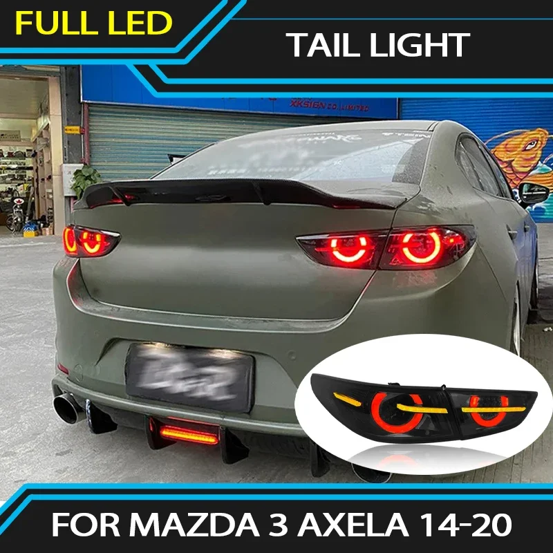 

LED Taillight For Mazda 3 Axela 2014-2020 Auto Rear Running Lamp Brake Reverse Dynamic Turn Signal Car Tail Light Assembly