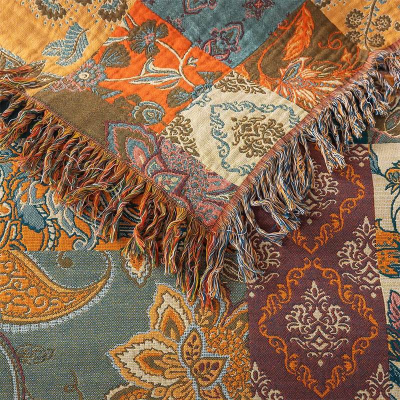 Bedspread On The Bed Cotton Gauze Throw Blanket Large Size Thicken Double Bed Cover Quilts Bohemian Sofa Towelling Coverlet