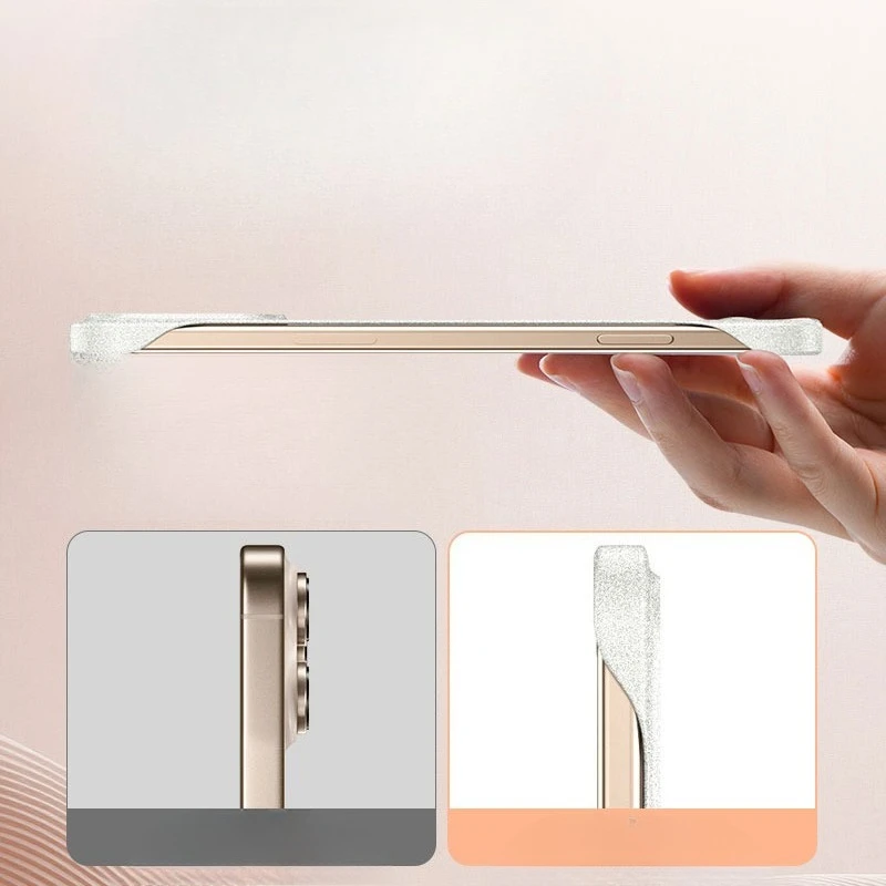 Ultra Thin Sandstone Frameless Magnetic Case with Magsafe Compatibility - Shockproof Hard Cover