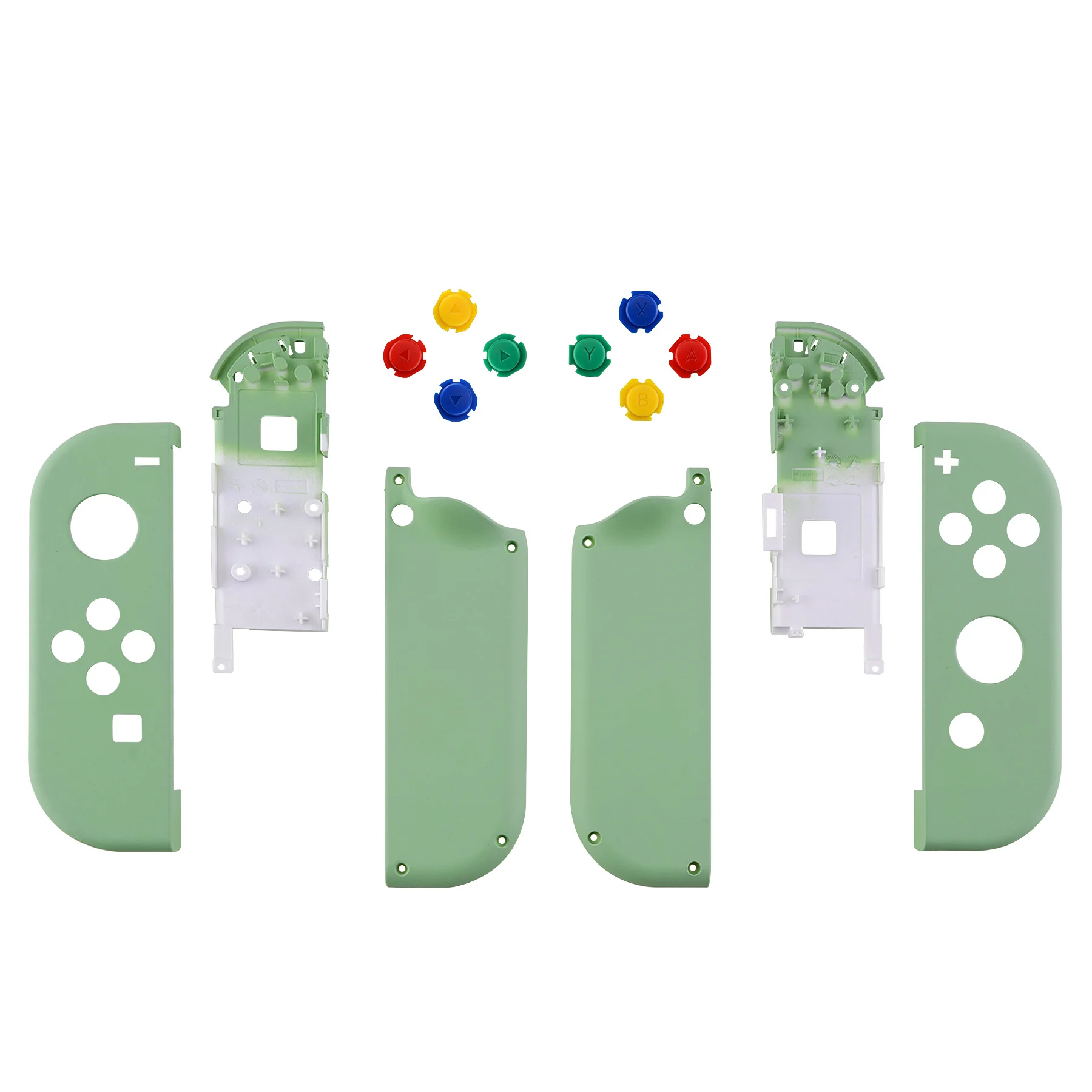 Custom Nintendo Switch JoyCon Matcha Green & Light Cream