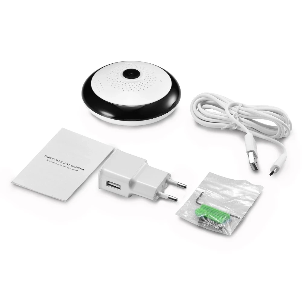 2MP MINI 360 Degree Camera WIFI Smart Home 1080P ICsee APP Two Ways Audio 2MP Indoor Wireless Security Camera Night Vision