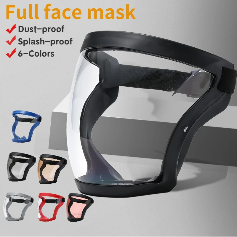 Visière De Protection Faciale Complète Anti-buée - Transparent HD, Réglable, Pour Travail Et Usage Quotidien