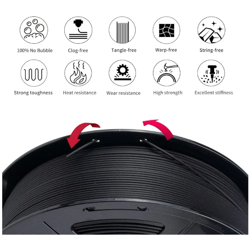 خيوط من ألياف الكربون ABS لطابعة ثلاثية الأبعاد ،...