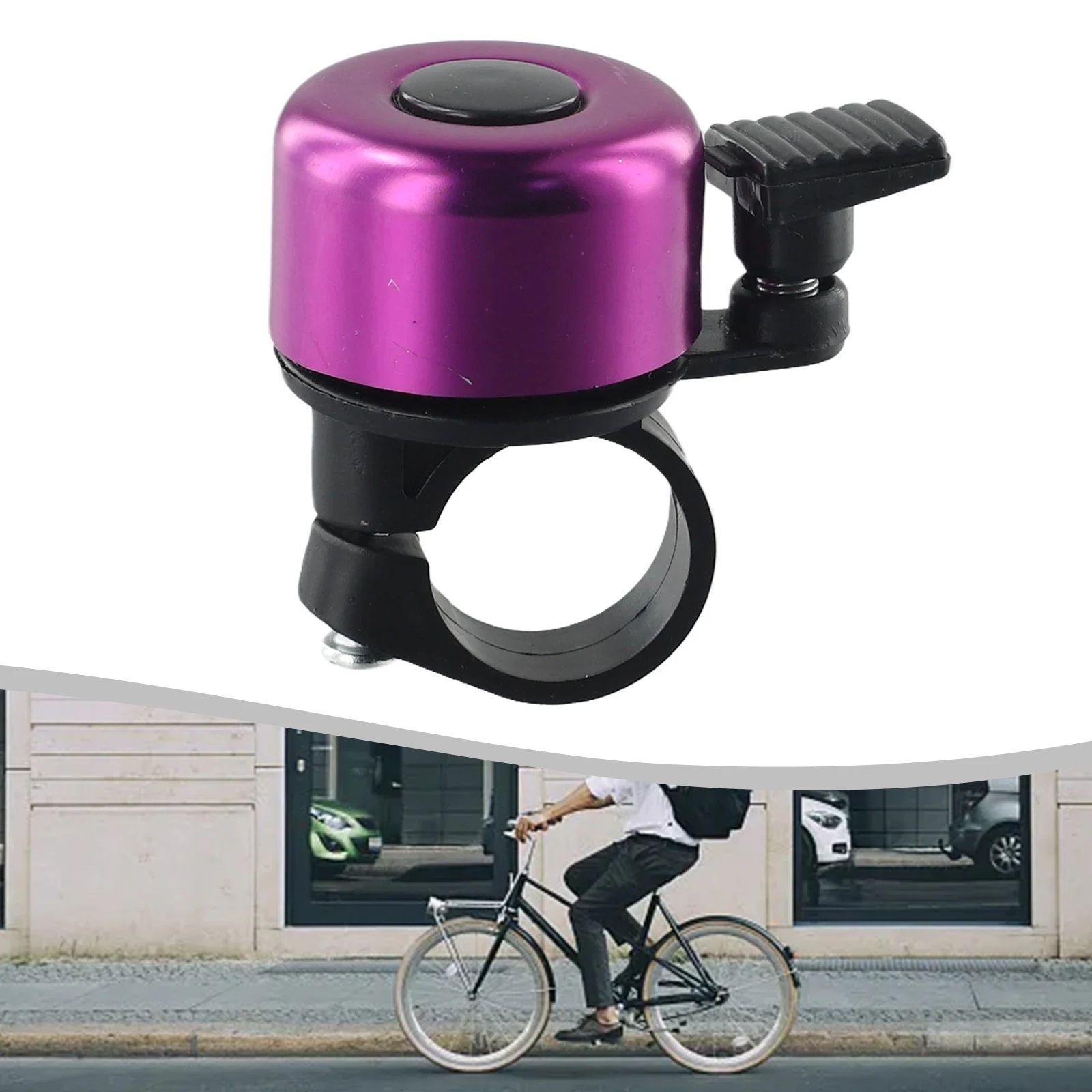 Nette Kleine Fahrrad Glocke Aluminium Legierung MTB Fahrrad Sicherheit Warnung Alarm Radfahren Lenker Glocke Ring Fahrrad Horn Radfahren Zubehör – Detail 5