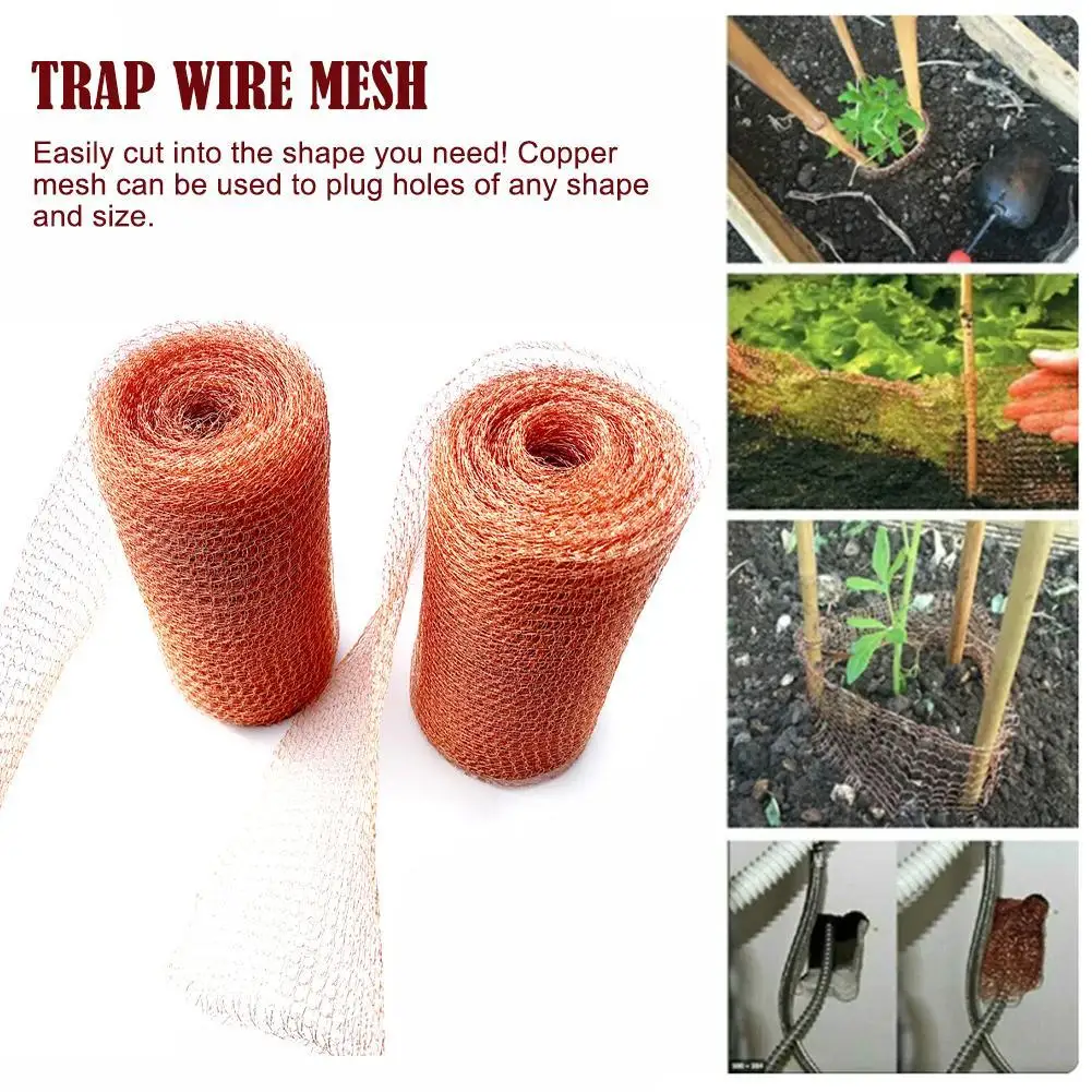 

300cm/10 Feet Trap Wire Mesh Knitted Soffit Mesh Rat Rodent Slug&Snail Control
