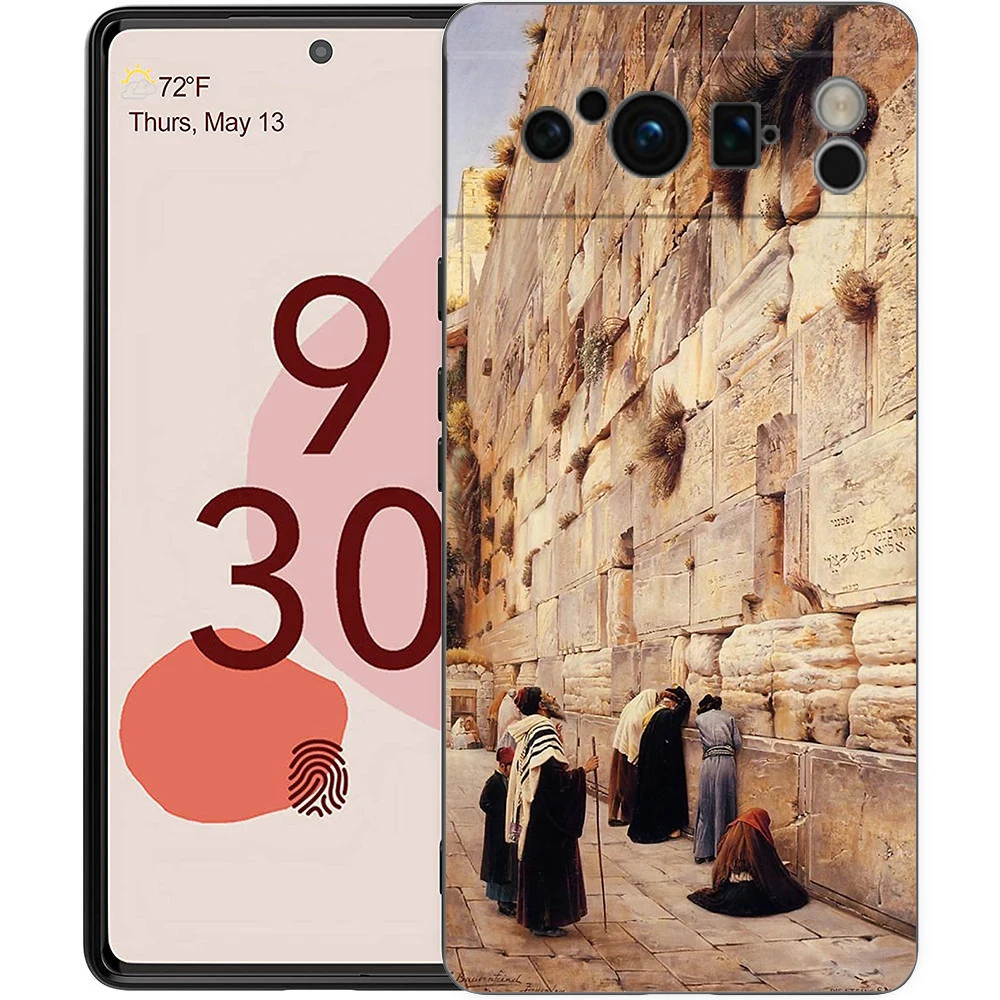 Explore Jerusalem: Shockproof TPU Black Phone Case - Soft & Durable Cover