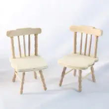

Mini Dining Chair Fashionable Collection Accessories Lightweight for Decor Dollhouse Chair Simulation Small Chair