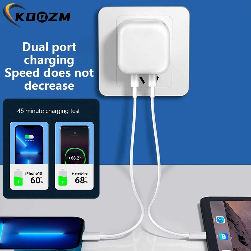 شاحن USB محمول من النوع C ، دعم ثنائي PD ، شحن سري...