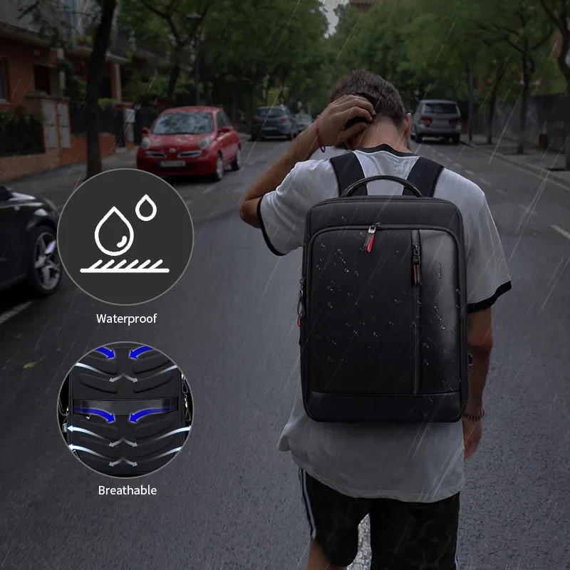 BOPAI Luxury Expandable Anti Theft USB Charging Work Bag For Men Business Smart Travel Carry on 15.6 Inch Laptop Backpack 5